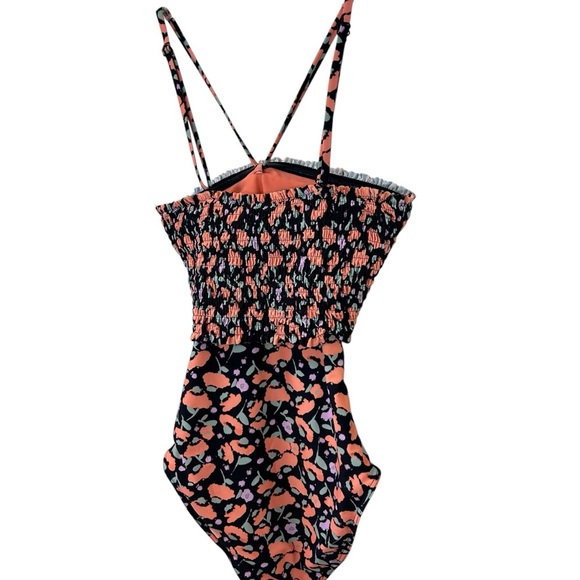 Tanya Taylor - “Kendra Smocked One-Piece” Poppy Fields Swimsuit - Size XS, Multi - Picture 9 of 14